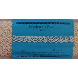 Art.161 - Merletto a Fuselli Ecru - Altezza 1,5 cm